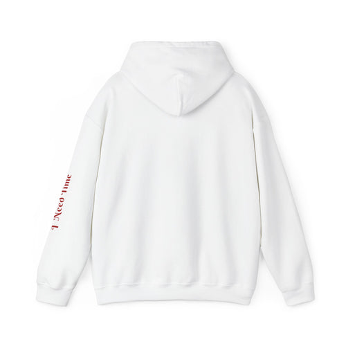 Need a Moment" Emotional Wear  — Minimalist Clock Graphic Sweatshirt with 'I Need Time' Sleeve Text