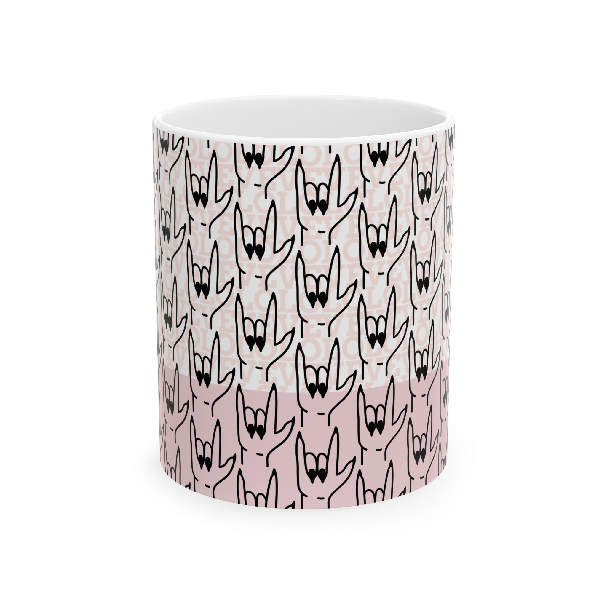 Pink Need A Moment™  ASL "Love You " Mug
