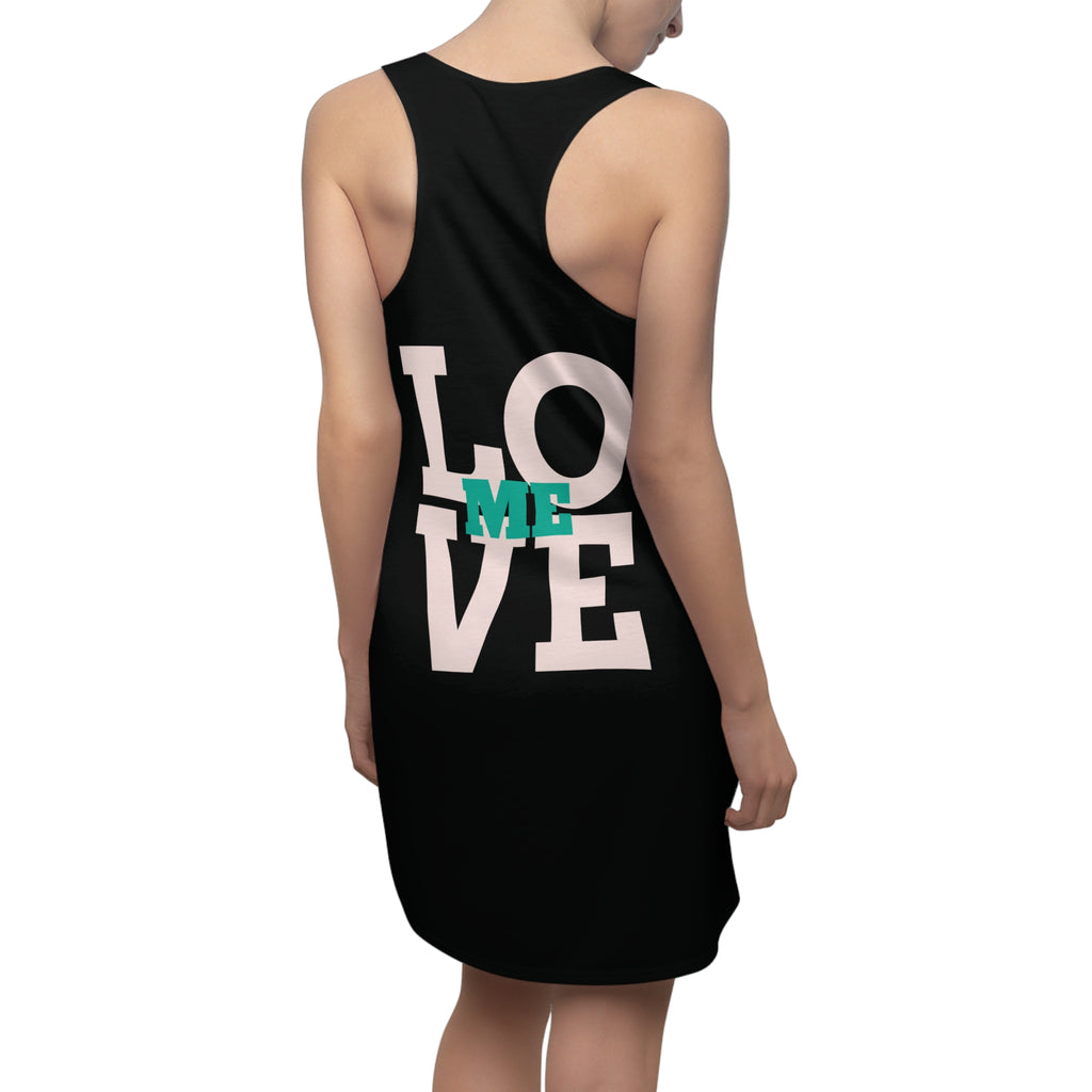 Need A Moment™ -Moment Needed Racerback Dress — Bold Afrocentric Graphic AOP