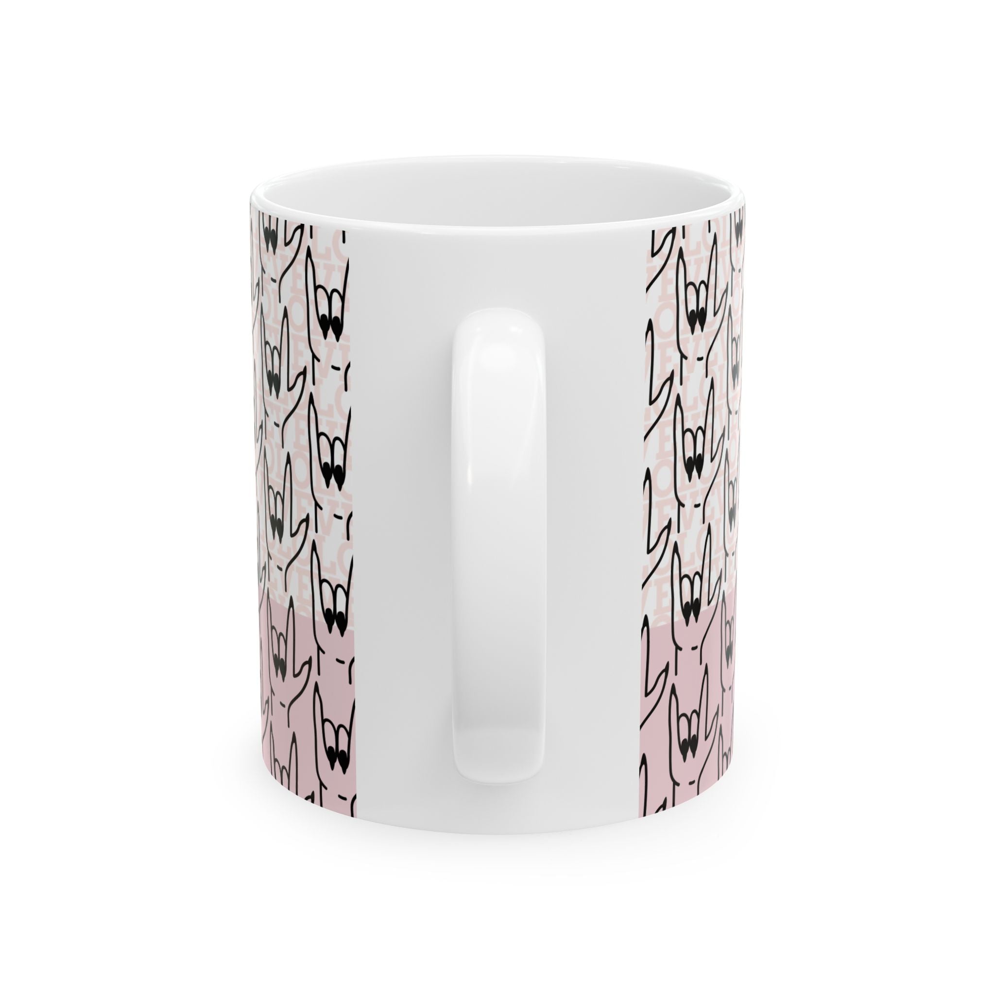 Pink Need A Moment™  ASL "Love You " Mug