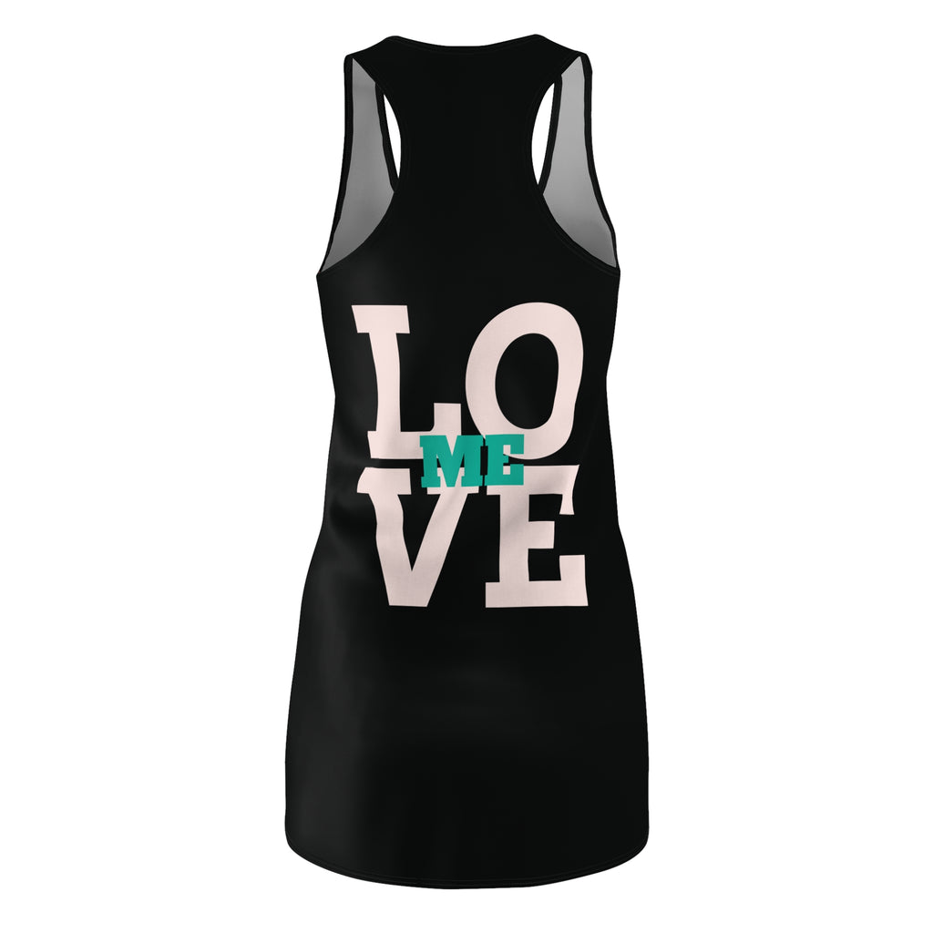 Need A Moment™ -Moment Needed Racerback Dress — Bold Afrocentric Graphic AOP