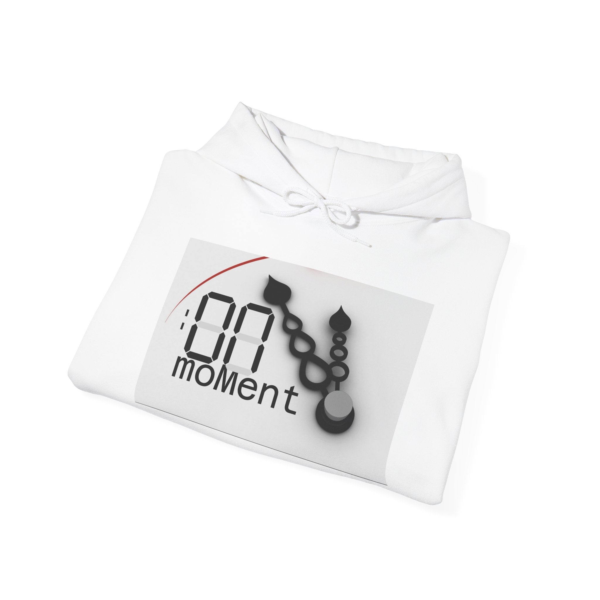 Need a Moment" Emotional Wear  — Minimalist Clock Graphic Sweatshirt with 'I Need Time' Sleeve Text